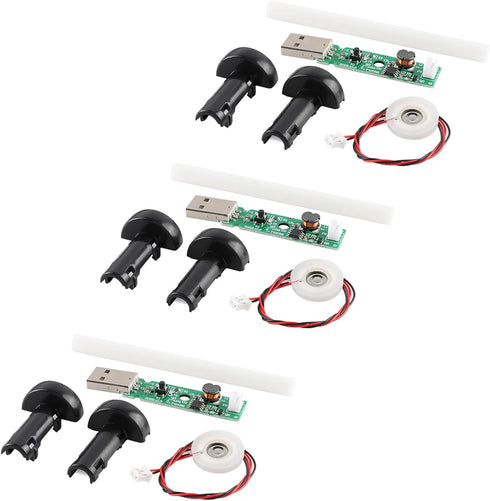 3Pcs USB Humidifier Atomization Module USB Humidifier Module USB Spray Module Mist Fogger DIY Experimental Equipment Accessories Ultrasonic Integr...
