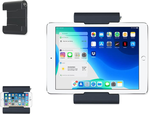 TFY Universal Self Adhesive Wall Mount Holder for Tablets,e-Readers and Smartphones,4.5-12.9 inch Devices,Compatible with iPad Pro,Air,Mini,Huawei...