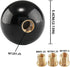 Round Ball Shift Knob Universal Gear Shift Knob 5 6 Speed for Manual Automatic Vehicles with Adapters (Pure Black)...