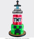 Mining Craft Pixel Gamer Gaming Birthday Cake Topper Video Game Mine Party...
