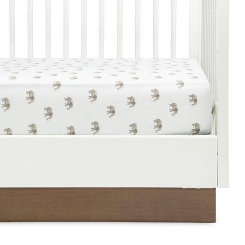 Delta Children Fitted Crib Sheets for Girls and Boys - Crib Sheet for Standard Crib and Toddler Mattresses - 28x52 Inch (Pack of 3), Safari Friend...