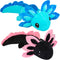 Axolotl Plush Toy,14" Axolotl Stuffed Animal,Salamander Axolotl Plush Doll Gifts for Boys Girls Birthday Christmas, New Year (Blue+Black)...