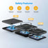 Wireless Charging Station 3 in 1 Foldable Magnetic 15W Travel Multiple Devices Fast Charger for iPhone 15/14/13/12 Series, AirPods 3/2/Pro/Pro2, i...