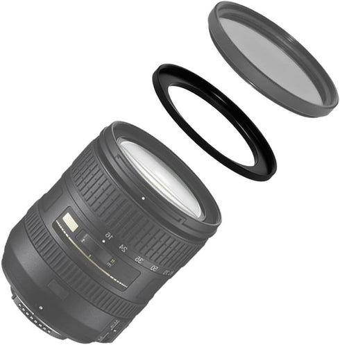 43-52MM Stepr Ring (Turns 52mm into 43mm) for Fuji, Samsung, Leica, Panasonic, Kodak & More Cameras & Camcorders + Microfiber Cleaning Cloth...