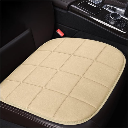 2PCS Car Seat Cover, Breathable Vehicle Front Seat Bottom Cushion Protector Pad, Anti-Slip Comfortable Ventilated Auto Mat Accessories Universal f...