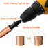 Swedge Tool HVAC Swaging Set - 12Pcs Copper Pipe Expander Swaging Tool Drill Bit Set Precision Flaring Kit HVAC Flaring Tool Bit Set Hand Tools...