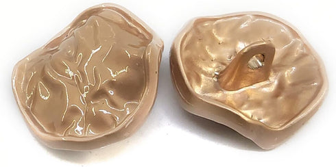 Golden Decorative Irregular Sewing Shank Buttons 20 Pcs - 18mm, 23/32"...