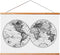 Landmass 24” Wide Magnetic Poster Hanger Frame - Wall Hanging Wooden Frame For Posters, Prints, Photos, Pictures, and Artwork - Wood Frame For Scr...