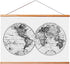 Landmass 24” Wide Magnetic Poster Hanger Frame - Wall Hanging Wooden Frame For Posters, Prints, Photos, Pictures, and Artwork - Wood Frame For Scr...