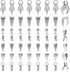 Pandahall 12Pcs 925 Sterling Silver Pinch Bails Snap on Bails Pendant Pinch Clip Bail Clasps Metal Jewelry Clasp for DIY Jewelry Making...