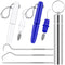 5 Pieces Dental Tools Travel Dental Pick Metal Tooth Scraper Professional Stainless Steel Teeth Cleaning Tools with Holder Case Portable Toothpick...
