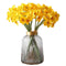 Artificial Daffodils Flowers Fake Spring Flower Silk Flower Arrangement for Home Wedding Table Decor 15.8 Inches, Yellow...