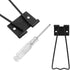 6 Pcs Easel Back, 4.33" Iron Picture Frame Easel Back - Reliable Photo Frame Stand with Screws & Screwsdriver for Crafts and Art Frames (Black)...