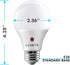 LUXRITE A19 LED Dusk to Dawn Light Bulbs Outdoor Lighting, 60 Watt Equivalent, Enclosed Fixture Rated, Automatic On Off Sensor, 5000K Bright White...