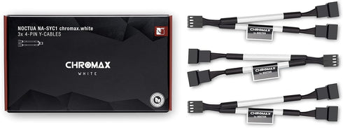 Noctua NA-SYC1 chromax.White, 4-Pin Y-Cables (White)...