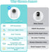 Jennov 2K Pan/Tilt Indoor Cameras for Home Security - 2.4 GHz Pet Dog Camera with Phone App, WiFi Baby Camera Monitor, Color Night Vision, Motion ...