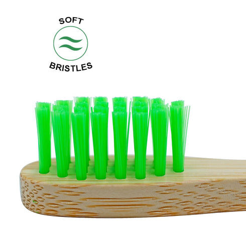 OUTIN Kids Bamboo Toothbrushes 20 Pcs Soft Bristles, Children Wood Toothbrush Colorful Eco Friendly Biodegradable Wooden Handle Tooth Brush, Multi...