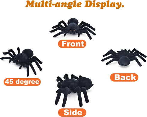 Soft Spider Doll, Cute Stuffed Animals Dolls Plush Pranks Stuff Toys, Gifts for Kids, Toddler, Birthday, Halloween, Christmas (Small:7.8in x 11.8i...