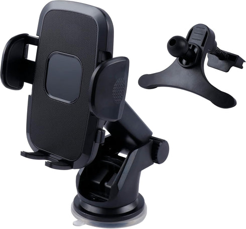 Phone Mount for Car, Car Phone Holder Mount, Universal Car Cell Phone Holder Mount Windshield Vent Dashboard, Compatible with All Smart Phones...