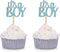 Blue Glitter It's a Boy Cupcake Toppers Gender Reveal Party Baby Shower Decorations Picks - Set of 24...