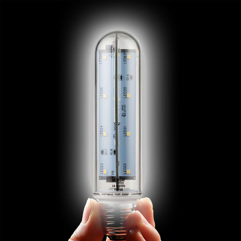 Tento Lighting T10 LED Tube Light, Tubular Light Bulb, E26 Medium Base, Sub Zero Fridge and Freezer Light Bulb Replacement, Aquarium Light Bulb, T...