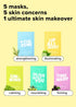 I DEW CARE Sheet Mask Pack - Let's Do This Sheet | 5-Day Skin Makeover with Vitamin B3, Olive Extract, Chamomile, (5 ea)...