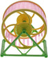 Hamster Exercise Wheel, Silent Running Wheel with Stand for Hamsters, Gerbils, Mice and Other Small Pets, Hamster Wheel Cage (Random Color, 1 PC)...