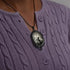 Raven Cross Glass Pendant, Vintage Gothic Cameo Necklace, Mystic Witch Jewelry Gift...