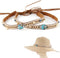 Hat Band Cowboy Western Hat Beaded Hatband Men Women Handmade Belt for Fedora Hat (Acrylic Beads)...