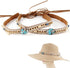 Hat Band Cowboy Western Hat Beaded Hatband Men Women Handmade Belt for Fedora Hat (Acrylic Beads)...