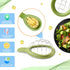 Avocado Slicer Tool - 3.2 x 6.3 Inches Avocado Cuber Tool with Ergonomic Handle, Easy to Use and Clean, Food-Grade Plastic and Stainless Steel, Go...
