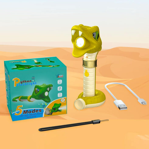 COSOOS Rechargeable Flashlight for Kids, Hiss & Music Mode, Kids Flashlight Toys, Outdoor Camping Gear Accessories, Christmas Gift Stocking Stuffe...