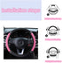 Bling Steering Wheel Cover,General car Bling for Women and Grils,15 Inch Colorful Rhinestone Steering Wheel Cover (Pink)...