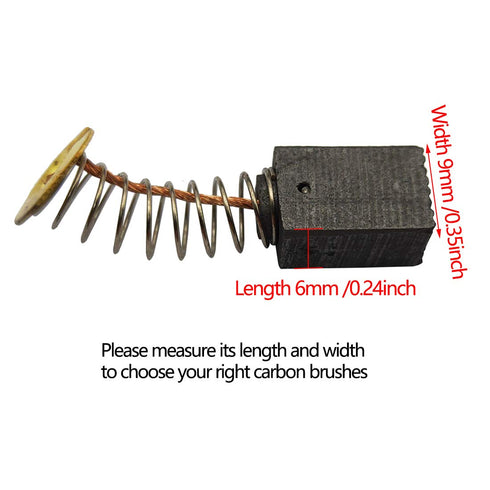 Carbon Brush Self Stop, 30Pcs 411# 6 * 9 * 14mm Replaceable Motor Carbon Brushes Power Tool for Angle Grinder Hammer Motor...