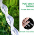 Quickun Industrial Grade Plastic PVC Vinyl Tubing, 1/4" ID x 5/16" OD Clear Tube BPA Free Heavy Duty, 3.3FT...