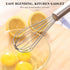 NileHome Stainless Steel Whisk Set 8" 10" 12" Kitchen Whisk Balloon Whisk Kitchen Wisk Wire Whisks for Cooking, Whisking, Blending, Beating, Stirr...