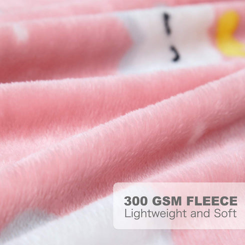 TILLYOU Toddler Blanket for for Boys Girls, Flannel Fuzzy Baby Blanket for Boys Girls, 40x50 Inches, Pink Cloud...
