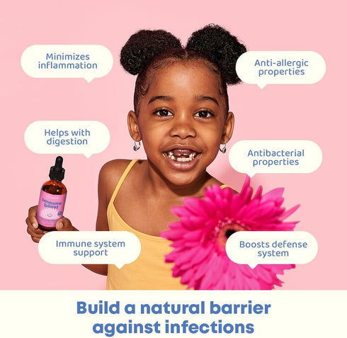 JoySpring Immune Support Supplement - Say Goodbye to Sick Days with Liquid Immune Support for Kids with Elderberry, Vitamin C, D3, & Zinc - Kids I...