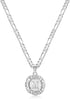 KissYan Initial Necklace For Women,14K Gold Plated Round Letter Pendant Necklace Capital Monogram Necklace Alphabets from A-Z Figaro Chain Necklac...