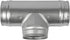 4'' Inch Duct Splitter to 90° Degree 4" Inch Branch for Exhaust Fan, Dryer Vent Hose - 3 Way Duct Hose Connector, T Shape, T Joint Metal, Ducting ...