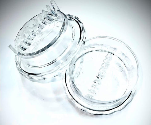 Garlic & Ginger Grinder Twisting Mincer for Nuts, Spices, and Herbs | Manual Hand Kitchen Tool Easy to Clean and Dishwasher Safe | CLEAR Color!...