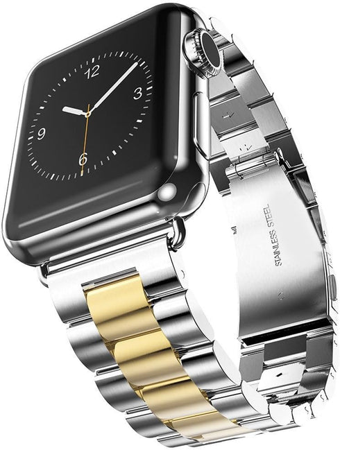 Metal Bands Compatible with Apple Watch Band 41mm 40mm, Dressy Stainless Steel Chain Strap for Men iWatch Series Ultra/Ultra2/10/9/8/7/6/5/4/3/2/1...