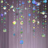 Cheerland Iridescent Star Garland Decorations Holographic Hanging Stars Moon Party Decoration Galaxy Birthday Streamer Ramadan Eid Banner Baby Sho...