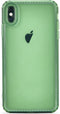 for iPhone Xs Max Case Cute Clear Bling Crystal Diamond Phone Case, with Sparkle Camera Len Protector Soft TPU Cover Case for Women Girls, Green.....