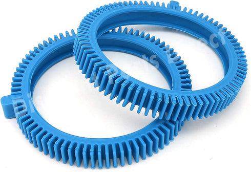 2 Pack 896584000-143 Blue Front Tire Kit with Super Hump - Replacement for Hayward Poolvergnuegen Select Pool Cleaners...