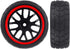 HobbyPark 12mm Hex PreGlued 1/10 RC Touring Car Wheels and Tires 1.02" 26mm Wide, 2.55" Tall Soft Rubber for Tamiya HPI Traxxas Redcat Kyosho Brus...