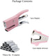 Small Hand-held Stapler Set, 15 Sheet Capacity, includes 750Pcs Staples and A Staple Remover, Mini Desktop Stapler for Office, School, Home or Tra...