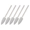 uxcell 5 Pcs Silicone Rubber Grinding Buffing Wheels 150 Grits 6mm Dia Pointed Polishing Head for Electric Rotary Tool...