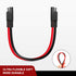 Nilight 5 Pack SAE to SAE Extension Cable 10AWG 2 Pin SAE Connector Extension Cord 10 Gauge Dual Head Plug Audiopipe Polarized Wire Harness for So...