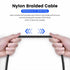 MOSWAG 3.28FT/1Meter 3.5mm Aux Cord to 3.5mm Audio Aux Jack Cable Male to Male Aux Cable Nylon Braided Stereo Jack Cord for Phones,Headphones,Spea...